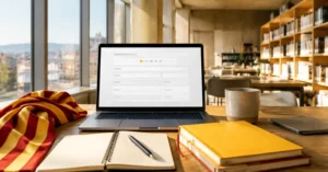Solicitud de beca en una biblioteca universitaria de Cataluña